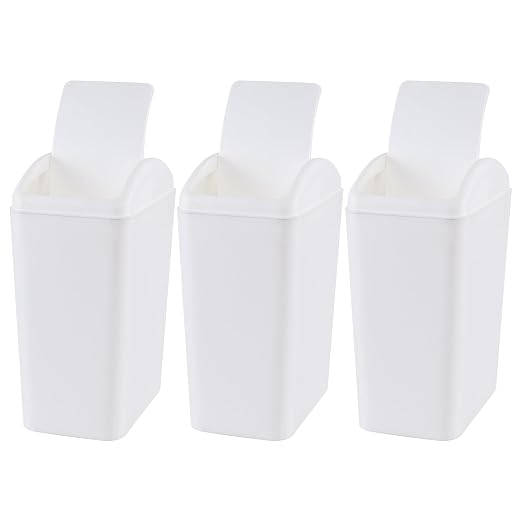4.5 Gallon Plastic Swing Top Garbage Can, Swing Lid Trash Bins - Image 7