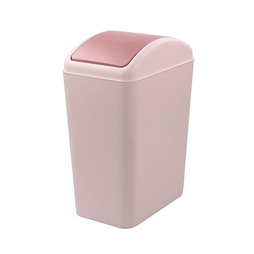 4.5 Gallon Pink Plastic Waste Can, Kitchen Garbage Can by Parlynies