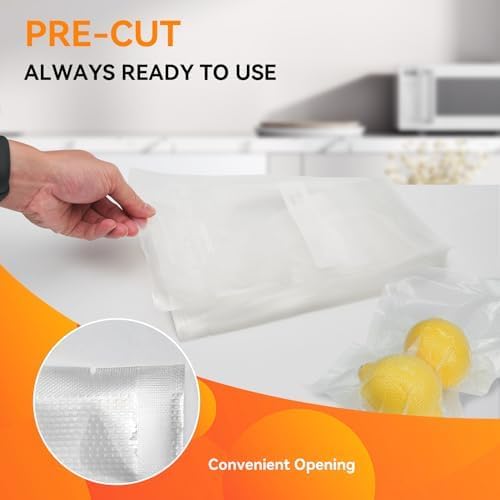 Wevac 6''x10'' and 8''x12'' 300 Count, Vacuum Sealer Bags Keeper, PreCut Bags - Image 3