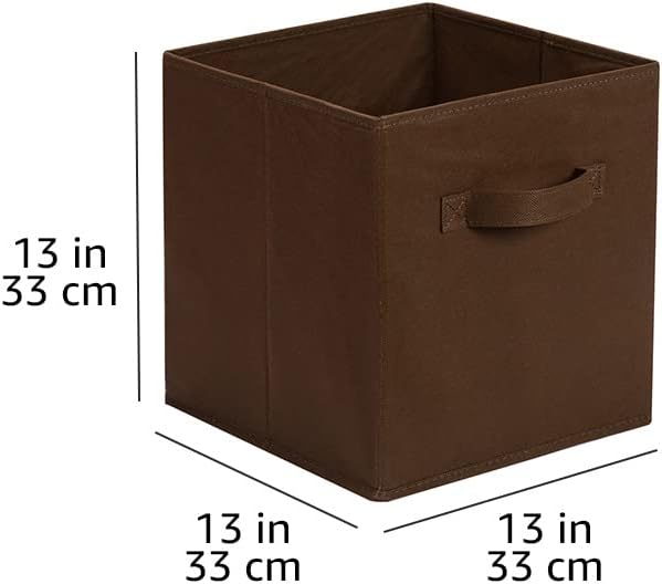 Amazon Basics Cube Organizer Storage Bins Handles, Collapsible Fabric - Image 5