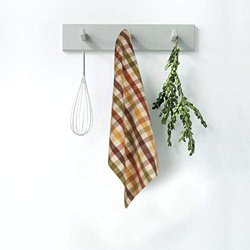 Kitchen Towels Set of 6 Multiolor Buffalo Checks 20X30 Inches, Soft Premium - Image 2