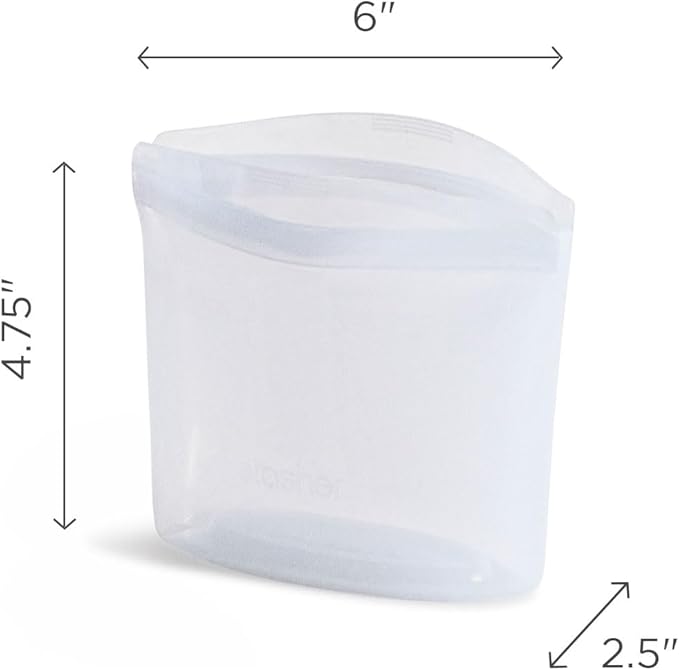 Stasher Premium Silicone Reusable Food Storage Bowl, Sous Vide, Dishwasher - Image 5