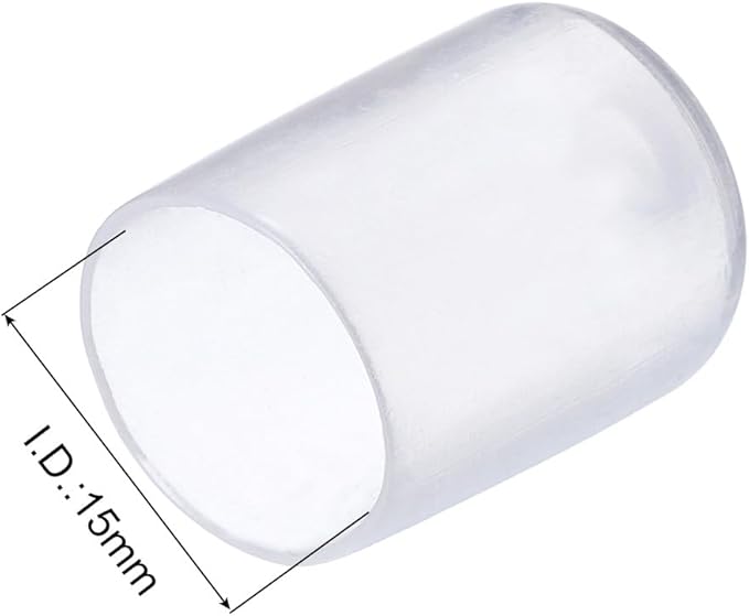 uxcell 20pcs Rubber End Caps 15mm ID Vinyl PVC Round Tube Bolt Cap Cover Screw - Image 3