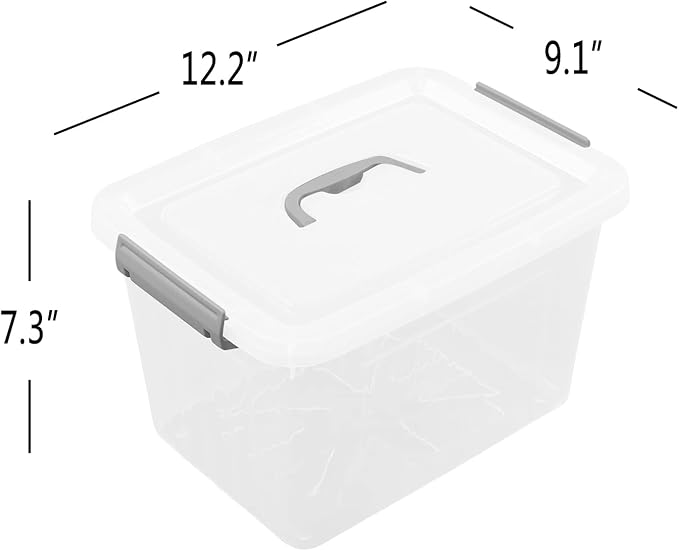 10 L Clear Plastic Storage Box - Image 2