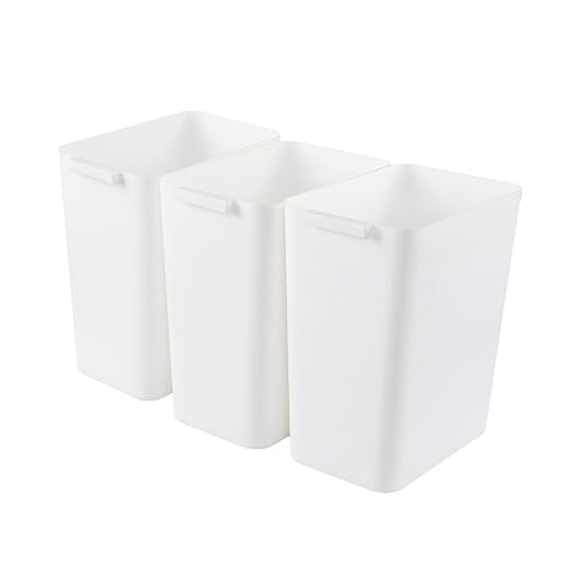 4.5 Gallon Plastic Wastebasket, Slim Trash Container Bin by Julyeen