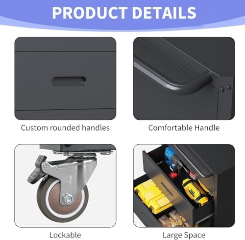 Garage Storage Cabinet System 6pcs Heavy Duty Workshop Set Wall Cabinet Locka...