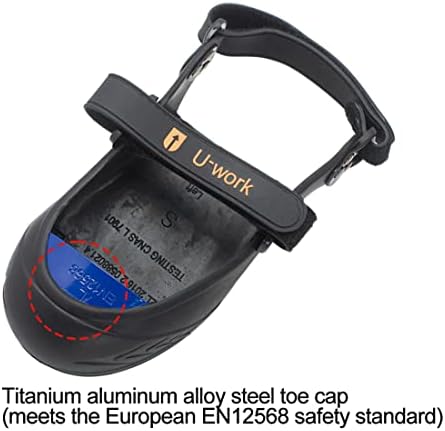 Safety Overshoes Steel Toe Caps, Titanium Aluminum Alloy Toe Shoe Covers, S