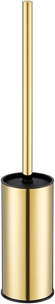 BGL Toilet Brush Holder Gold, Stainless Steel 304 Gold Round Freestanding by BGL