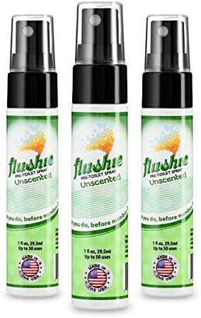 Flushie Pre-Toilet Sprays for Poop Travel Size Toiletries Bathroom Spray for by FlushiePre-ToiletSpray