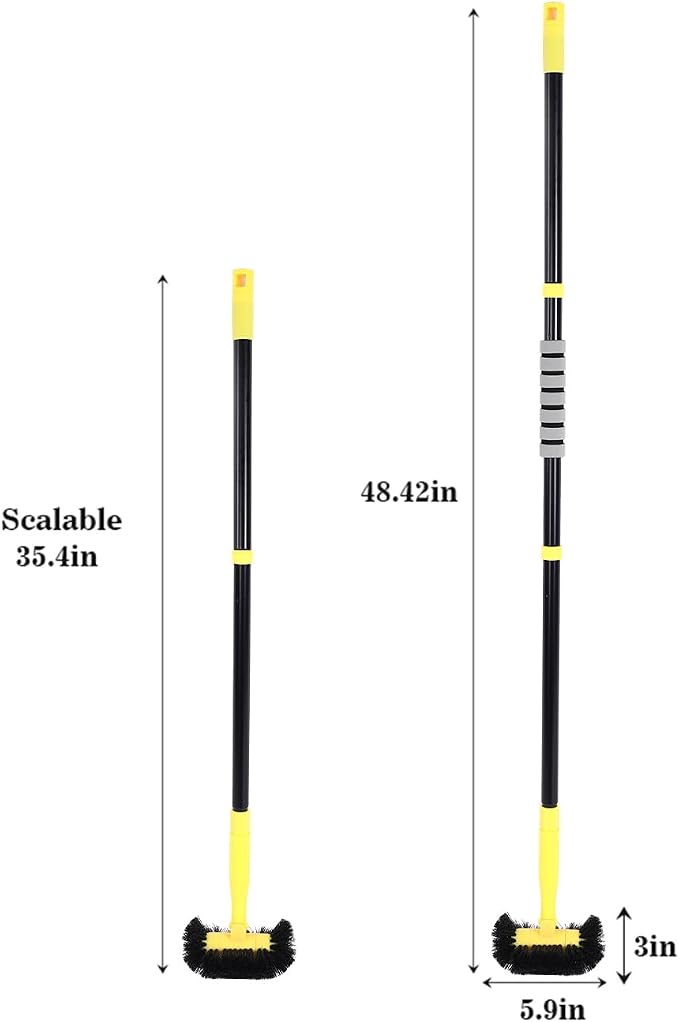 Grout Cleaning Brush with Long Handle - Image 2