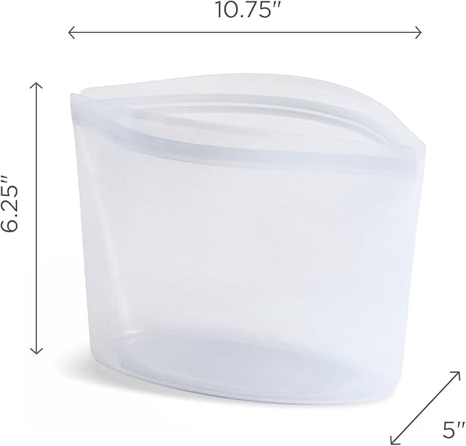 Stasher Premium Silicone Reusable Food Storage Bowl, Sous Vide, Dishwasher