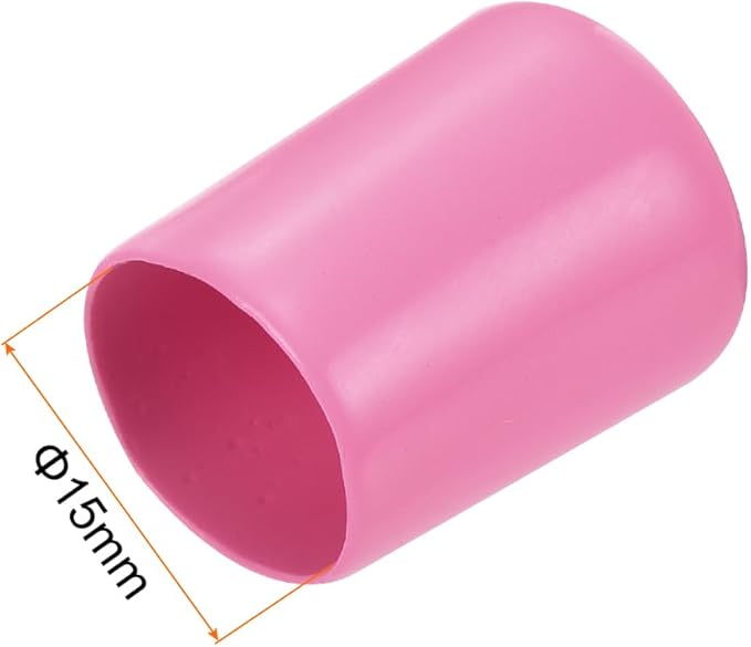 uxcell 20pcs Rubber End Caps 15mm ID Vinyl PVC Round Tube Bolt Cap Cover Screw - Image 3
