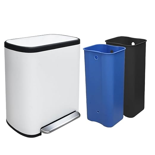 16 Gallon Dual Trash Can, Kitchen Recycling Bins by JM%C2%B7YIPENG