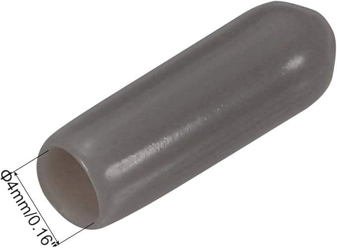 uxcell 20pcs Rubber End Caps 4mm ID Vinyl PVC Round Tube Bolt Cap Cover Screw - Image 3