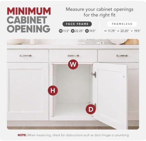 Rev-A-Shelf Pullout Organizer for Cabinets, Min Opening Width of 11.5"