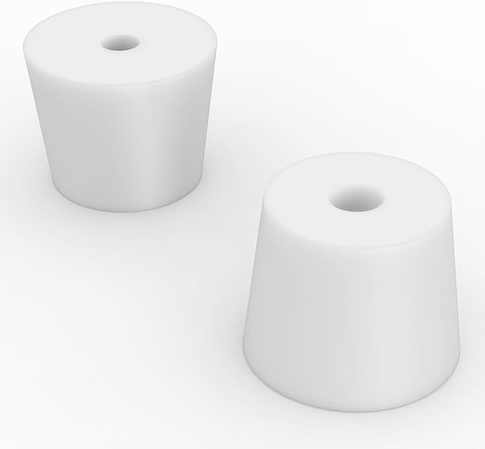 Labasics 5-Pack 8# Single-Hole Silicone Stoppers, Durable and Reusable Silicone - Image 4