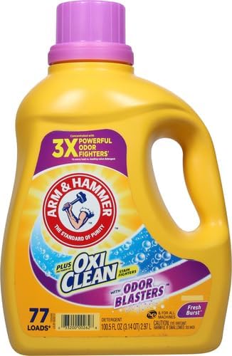 ARM & HAMMER Plus OxiClean Odor Blasters Fresh Burst, 77 Loads Liquid Laundry - Image 2