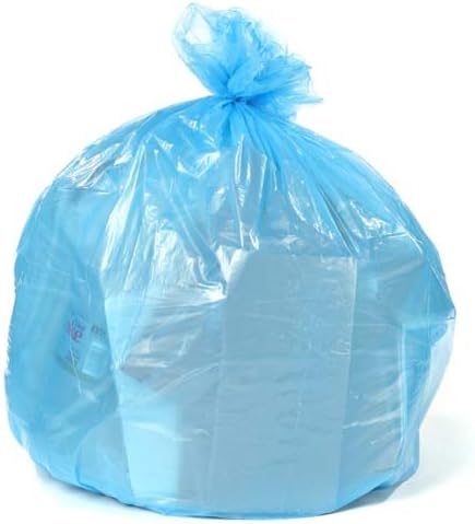 Plasticplace 30-40 Gallon Recycling Trash Bags │ 1.2 Mil│ Blue Garbage Bag - Image 3