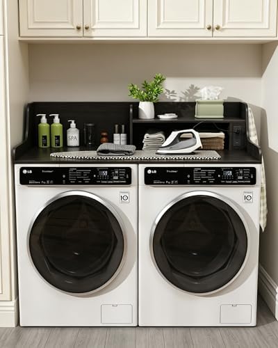 Washer Dryer Countertop with Power Outlet, 54"W x 27.5"D Laundry Co...
