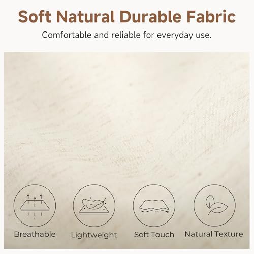 StorageWorks Closet Storage Bins, Beige (NaturWeave Fabric), Large, 3-Pack | Storage Baskets for Shelves, Fabric Closet Organization and Storage Basket, Organizer Bins for Clothes
