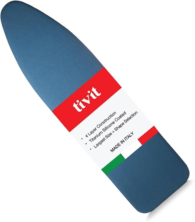TIVIT Ironing Board Cover 12 x 48, Performance Grade Titanium Coated Pro Grip by TIVIT