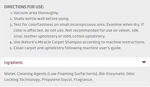 Nature's Miracle Carpet Shampoo, Deep-Cleaning Stain and Odor Remover - Image 5