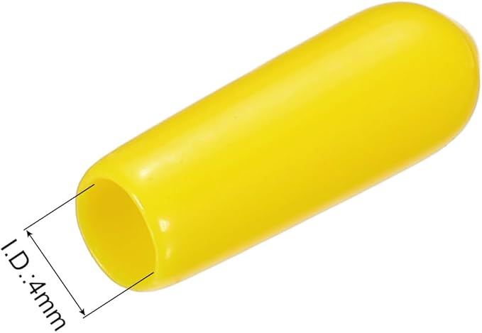 uxcell 20pcs Rubber End Caps 4mm ID Vinyl PVC Round Tube Bolt Cap Cover Screw - Image 3