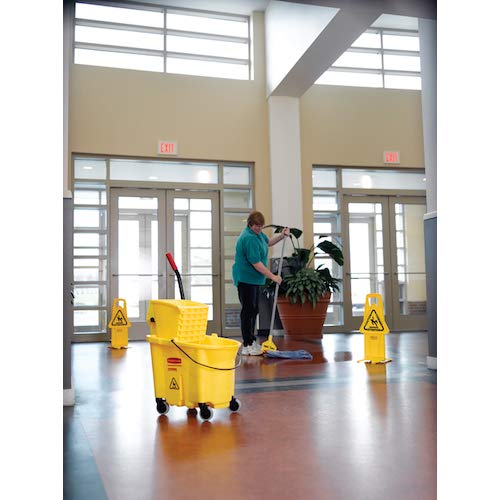 Rubbermaid Commercial Products WaveBrake 35 QT Side-Press Mop Bucket and - Image 2