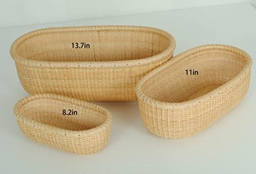 Nantucket Nested Party Baskets Tea Fruit Basket Handicraft Storage Basket Des...