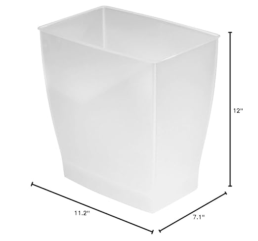 iDesign Small Bathroom Trash Can, Made in USA - Image 3