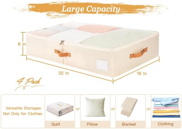 Criusia Under Bed Storage Bins - Image 2