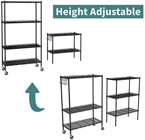 Himimi 6-Tier Storage Shelf Units, Adjustable Wire Shelving - Image 6