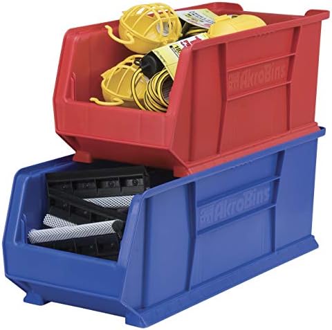 Akro-Mils 30292 Super-Size AkroBins Plastic Storage Bins, Space-Saving Stacka...