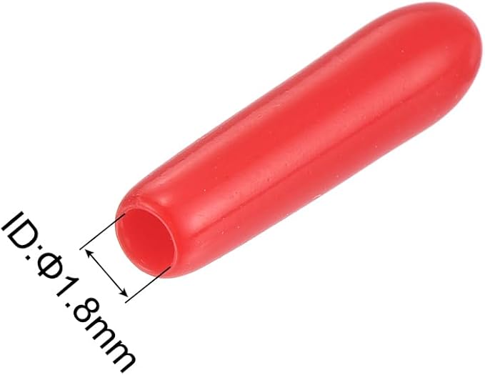 uxcell 20pcs Rubber End Caps 1.8mm ID Vinyl Round Tube Bolt Cap Cover Thread - Image 3