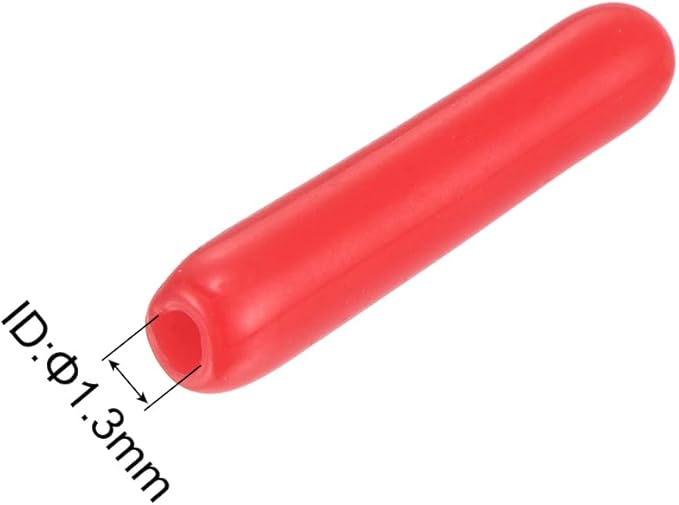 uxcell 20pcs Rubber End Caps 1.3mm ID Vinyl Round Tube Bolt Cap Cover Thread - Image 3