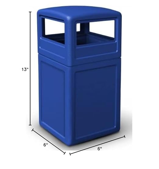Commercial Zone-73290499 PolyTec 42 Gallon Square Waste Container - Image 2
