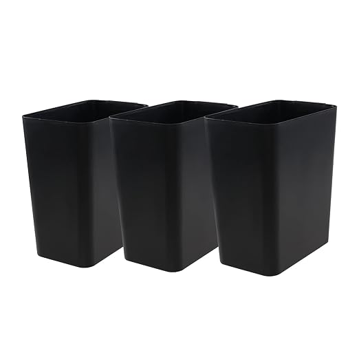 Gainhope 3-Pack 4.5 Gallon Plastic Small Trash Can Wastebasket, Living Room by Unknown