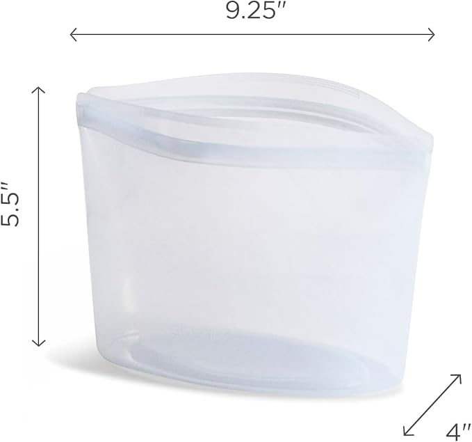 Stasher Premium Silicone Reusable Food Storage Bowl, Deep Ocean, Sous Vide - Image 5