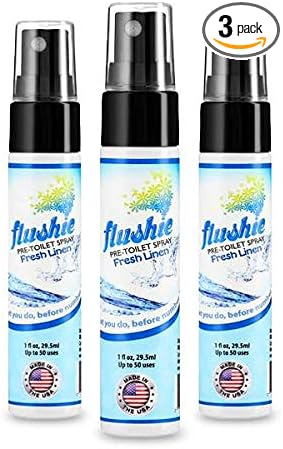 Flushie Pre-Toilet Spray Travel Size Toiletries Bathroom Spray by FlushiePre-ToiletSpray