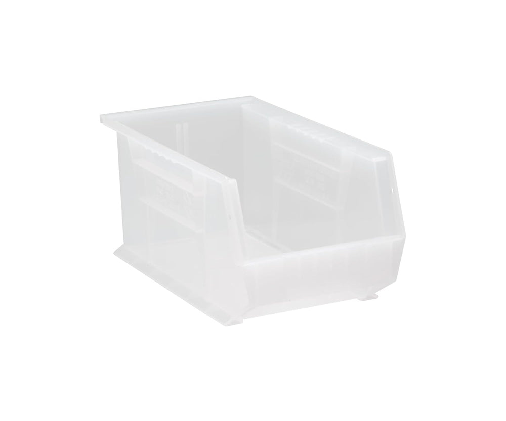 QUANTUM STORAGE SYSTEMS K-QUS240CL-3 3-Pack Stack and Hang Plastic Bin Storag...