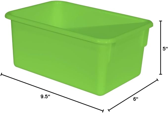 Wood Designs Cubby Storage Bin, Heavy Duty Plastic Containers - Image 7