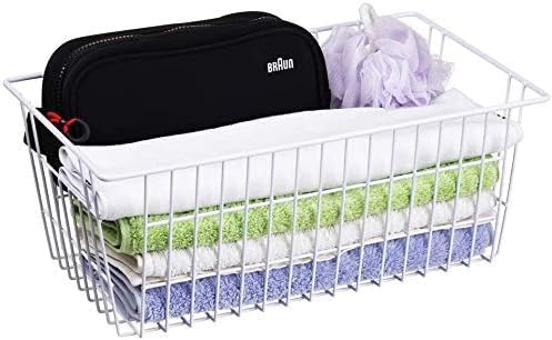 SANNO Freezer Baskets Wire Storage Baskets Closet Baskets Bin Farmhouse - Image 6