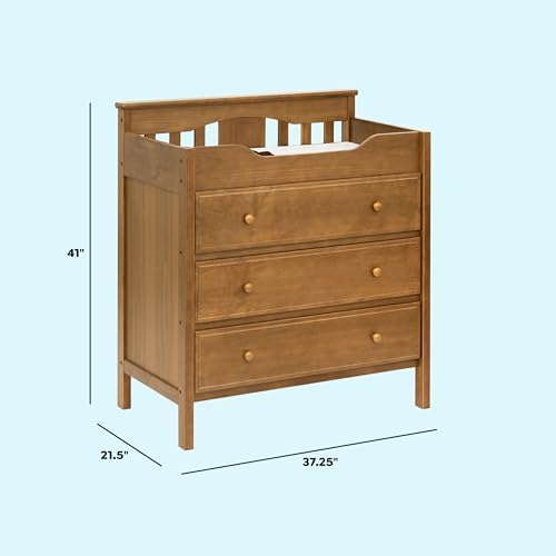 Davinci Jayden 3-Drawer Changer Dresser in Chestnut, GREENGUARD Gold and FSC®...