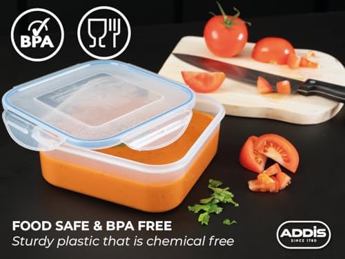 Addis Clip Tight Cereal Food Storage Container 3.7 Litre Tall Rectangle With ...