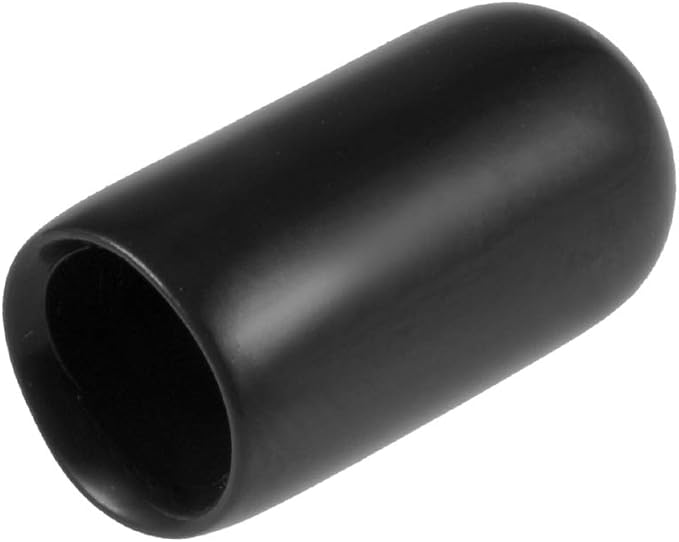 uxcell 20pcs Rubber End Caps 1/4" ID Vinyl Round Tube Bolt Cap Cover Thread by uxcell