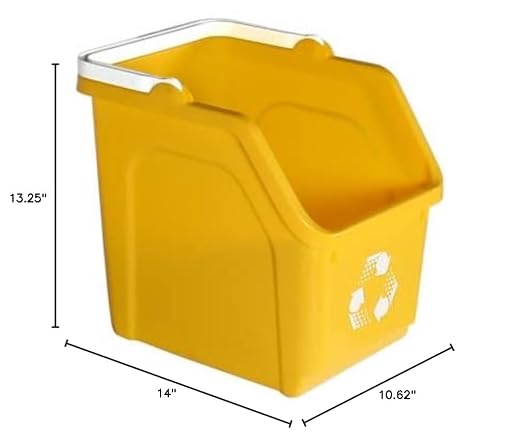 6 Gallon Stackable Recycling Bins - Image 9