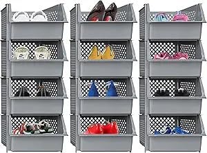 Skywin Plastic Stackable Storage Bins by Skywin