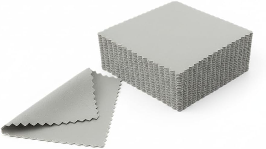 50 Pieces Jewelry Cleaning Cloths Polishing Cloths Sterling Silver, Sterling by Unknown