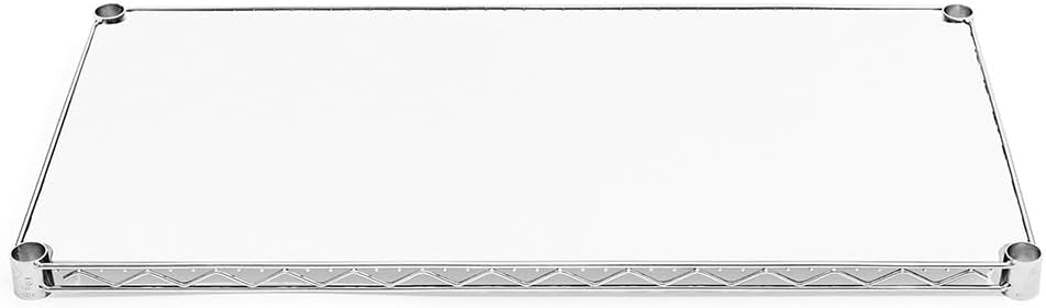 Shelving Inc. 12" d x 42" w Poly Wire Shelf Liners, White, 4 Count