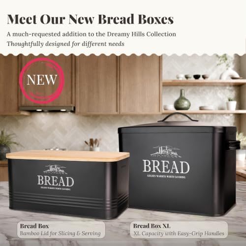 noonberry 5-Piece Farmhouse Kitchen Canister Sets for Kitchen Counter
